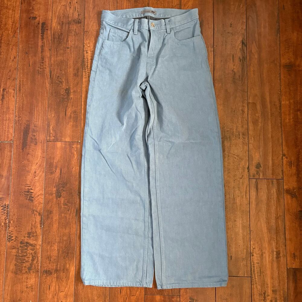 Uniqlo x JW Anderson Jeans Womens 11 Light Blue Streetwear Straight Leg Japanese
